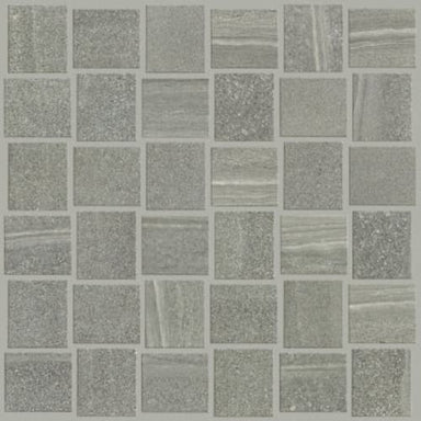 TB LINEAGE BASKETWEAVE MOSAIC in Carbon  Tile