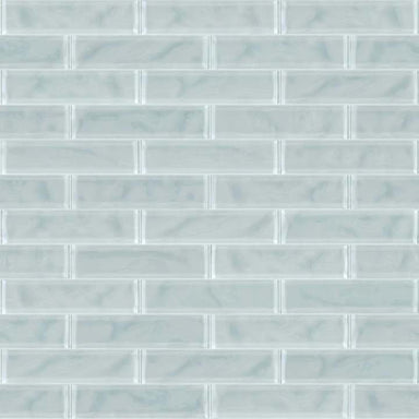 PRINCIPAL 3X12 ARTISAN GLASS in Cloud Tile