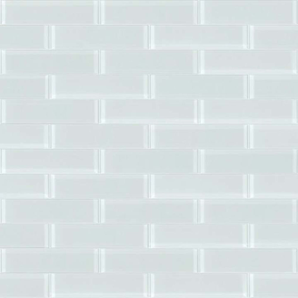 PRINCIPAL 3X12 GLASS TILE 2 in Ice Tile