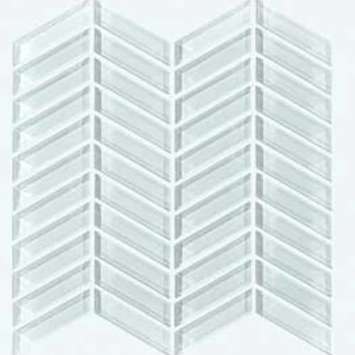 PRINCIPAL CHEVRON GLASS MOSAIC in Skylight
