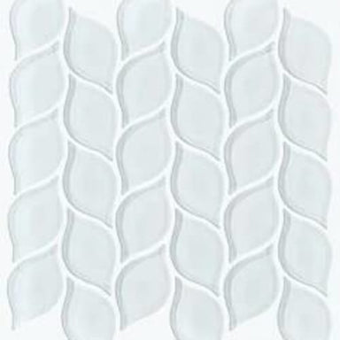 PRINCIPAL PETAL GLASS MOSAIC in Ice  Tile