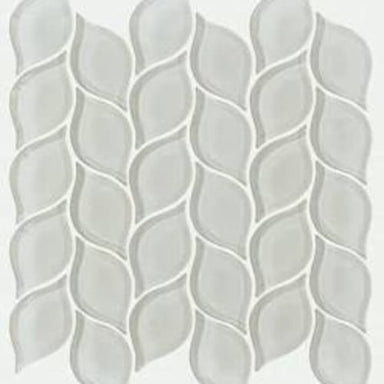 PRINCIPAL PETAL GLASS MOSAIC in Mist  Tile
