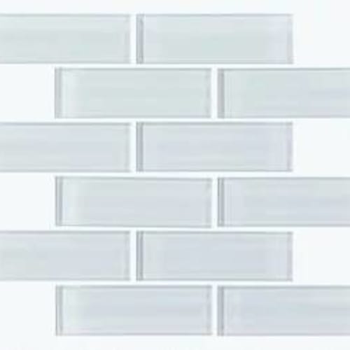 PRINCIPAL SUBWAY GLASS MOSAIC in Ice  Tile