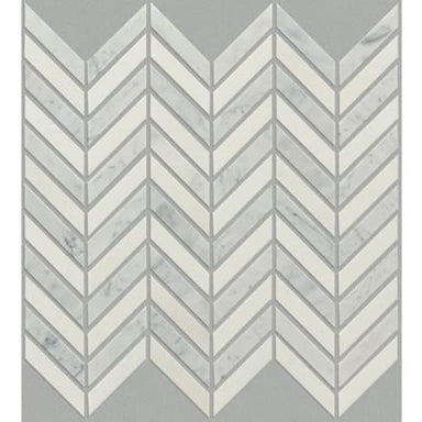 ESTATE CHEVRON MOSAIC in Biancocarrara/T  Tile