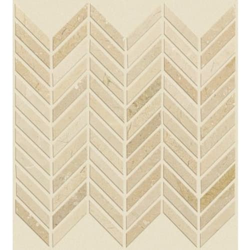 ESTATE CHEVRON MOSAIC in Crema Marfil  Tile