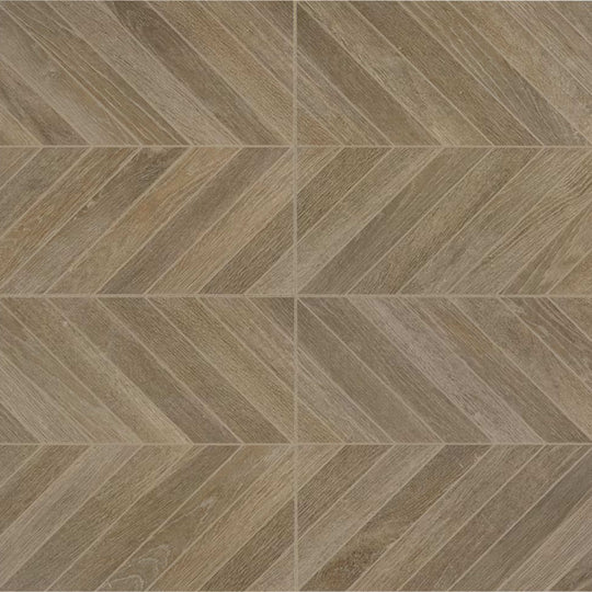 Trellis Oak in Brown Blend Rectangle Chevron