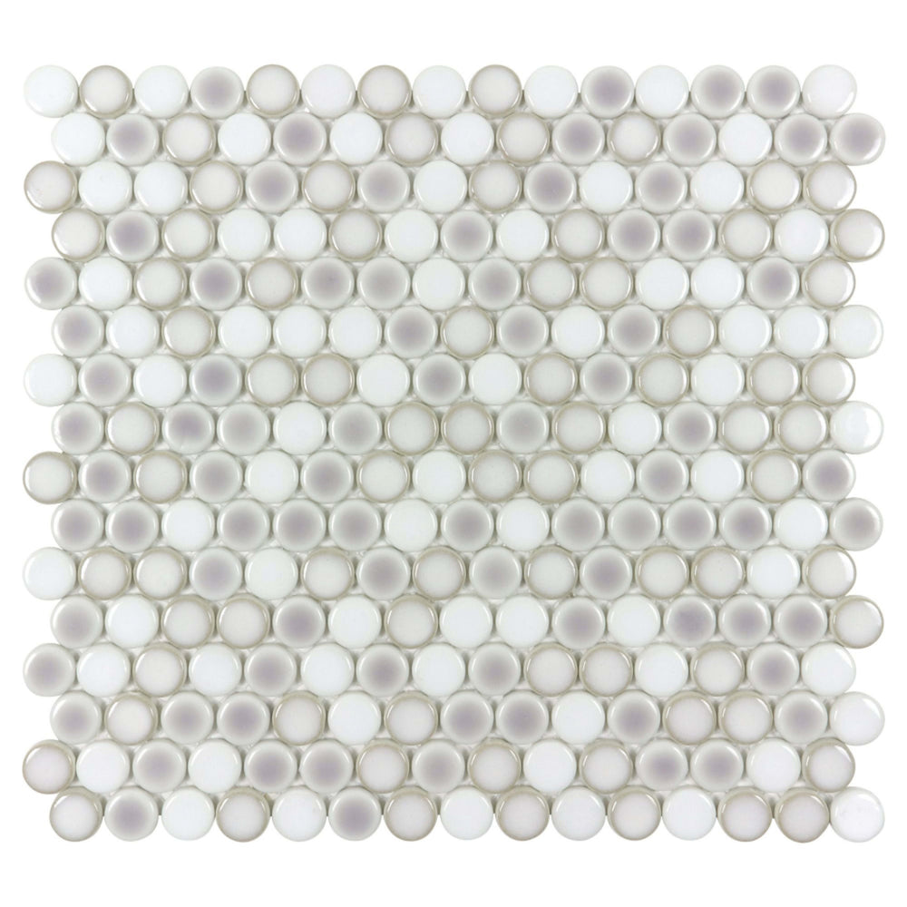 Watercolors in Misty Harbor Glass Tile