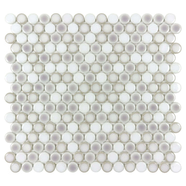 Watercolors in Misty Harbor Glass Tile