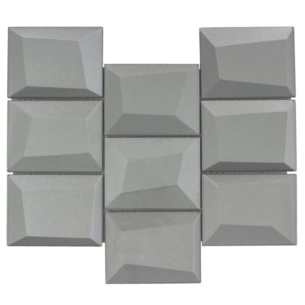 Monet Magic in Foggy Blocks Glass Tile