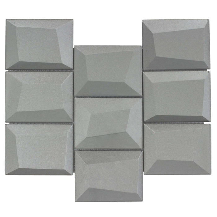 Monet Magic in Foggy Blocks Glass Tile