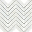 Marble Winter Frost in Winter Frost Chevron Mosaic - Mesh Mosaic Natural Stone