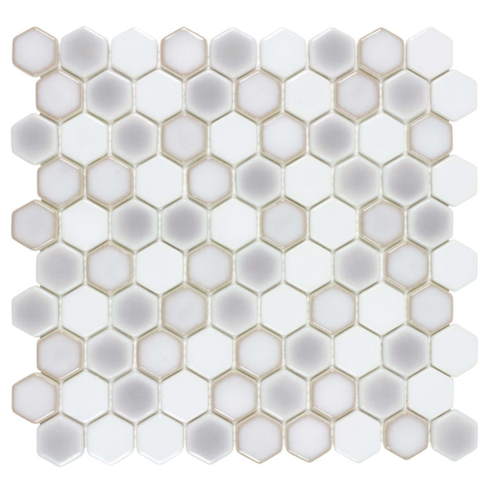Watercolors in Trade Winds Glass Tile