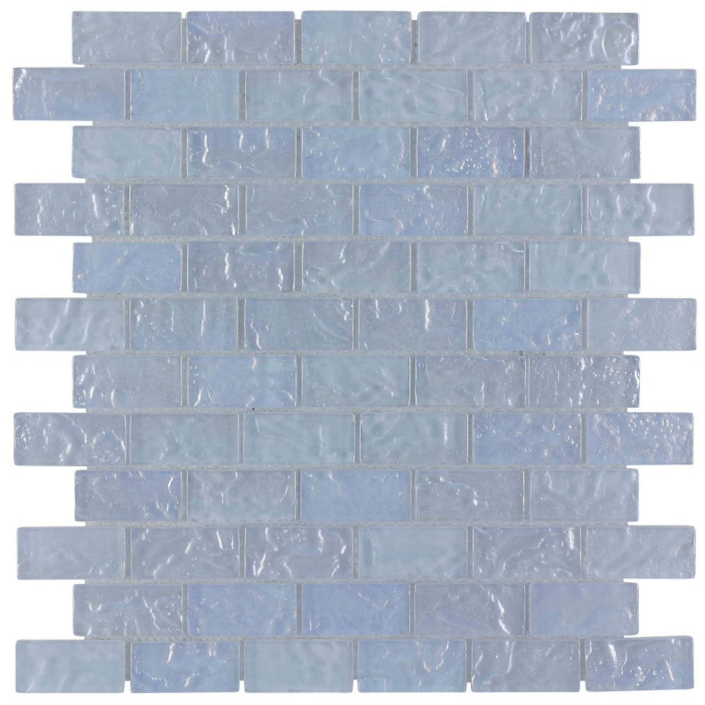 Splash in Glacial Seas Glass Tile