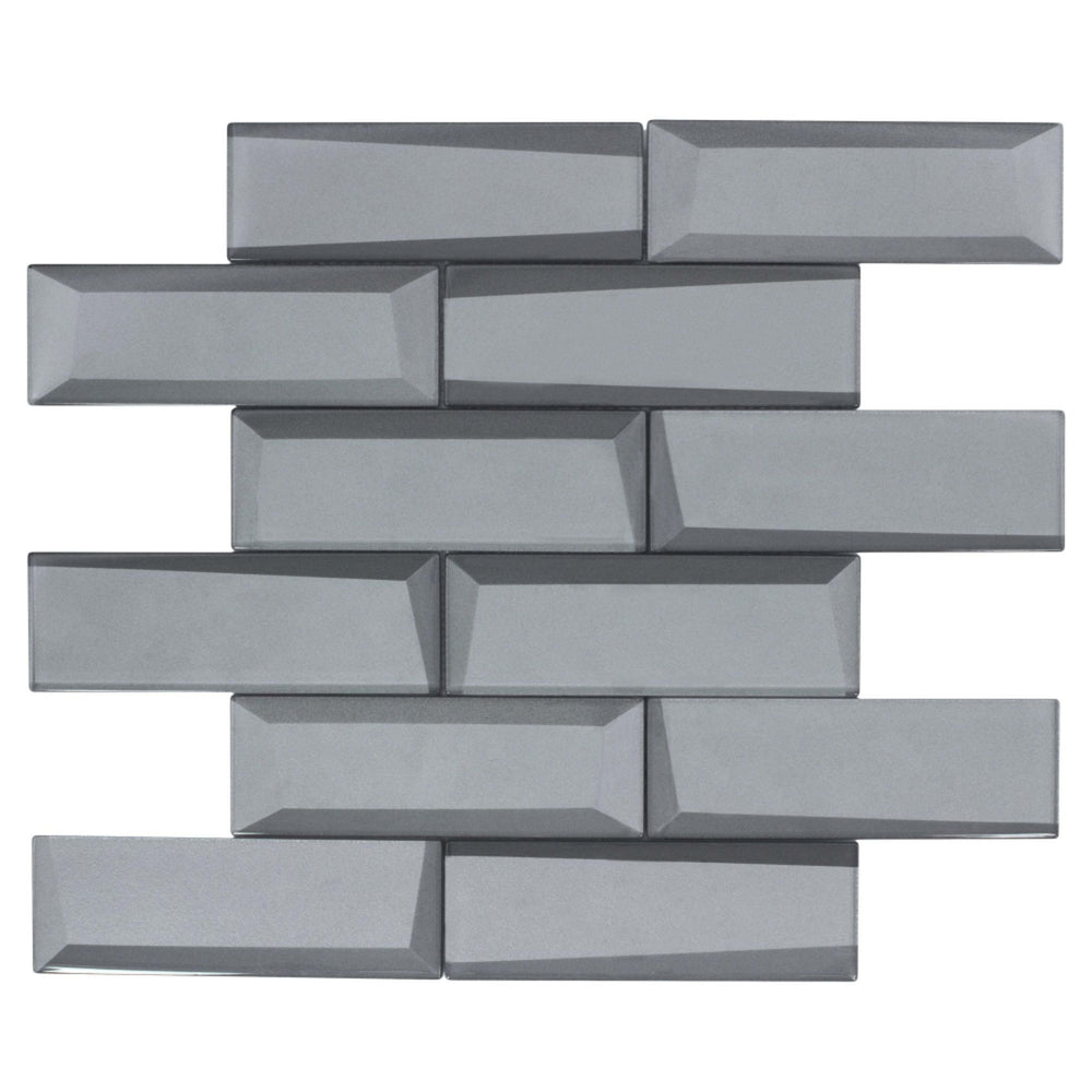 Monet Magic in Foggy Bricks Glass Tile