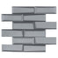 Monet Magic in Foggy Bricks Glass Tile