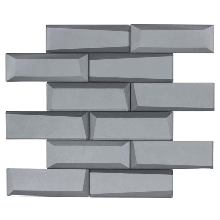 Monet Magic in Foggy Bricks Glass Tile