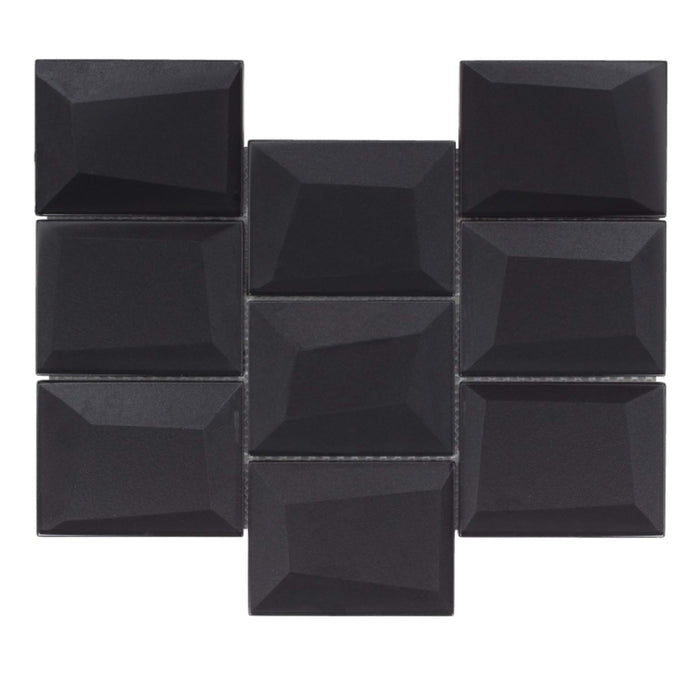 Monet Magic in Smokey Blocks Glass Tile