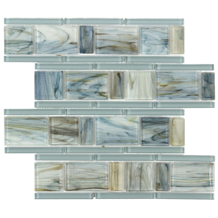 Glassique in Interlude Lagoon Glass Tile