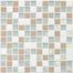 Coastal Keystones in Trade Wind Blend 1 X 1 Mosaic Glass Tile