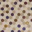 Coastal Keystones in Sunset Cove Hexagon Mosaic Glass Tile
