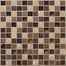 Coastal Keystones in Treasure Island Blend 1 X 1 Mosaic Glass Tile