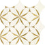 Lavaliere in Thassos White/ Brass Blossom Tile