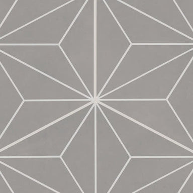 Scrapbook in Memory Grey Asanoha Hexagon Tile