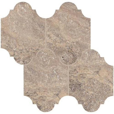 Parksville Stone in Denali Peak Travertine - 12x12 Brick Tile