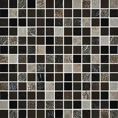 Uptown Glass in Exotic Brown Glass Tile