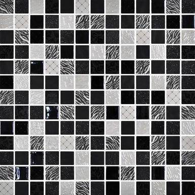 Uptown Glass in Exotic Black Glass Tile